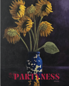 Art process photography example, acrylic painting