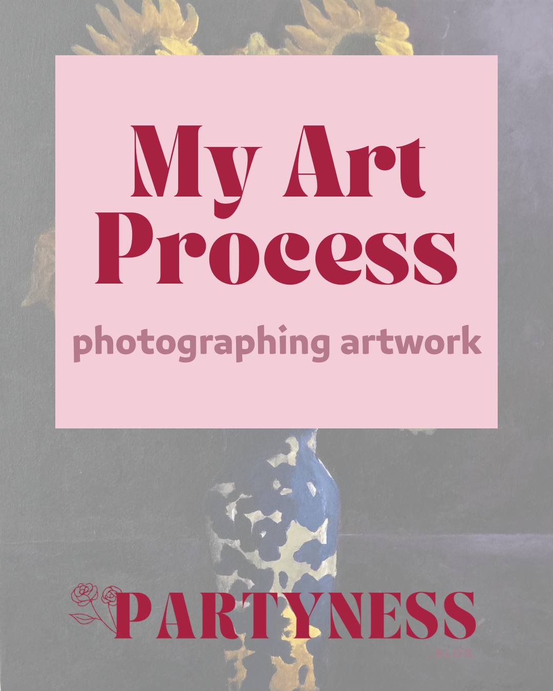 Art process - photographing artwork post header