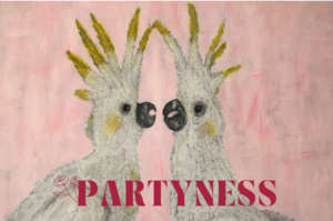 Cockatoos - Mixed Media - Inspired by an image by Joel Satore